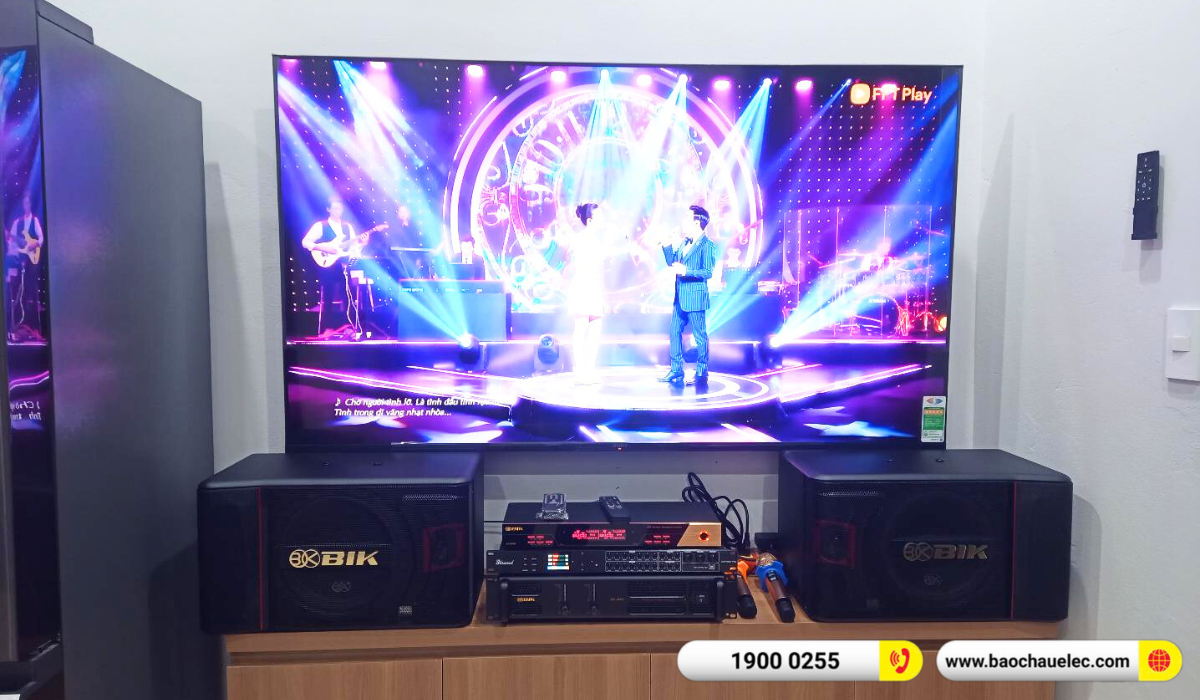 Lắp đặt d&agrave;n karaoke BIK hơn 22tr cho chị Phương tại H&agrave; Nội