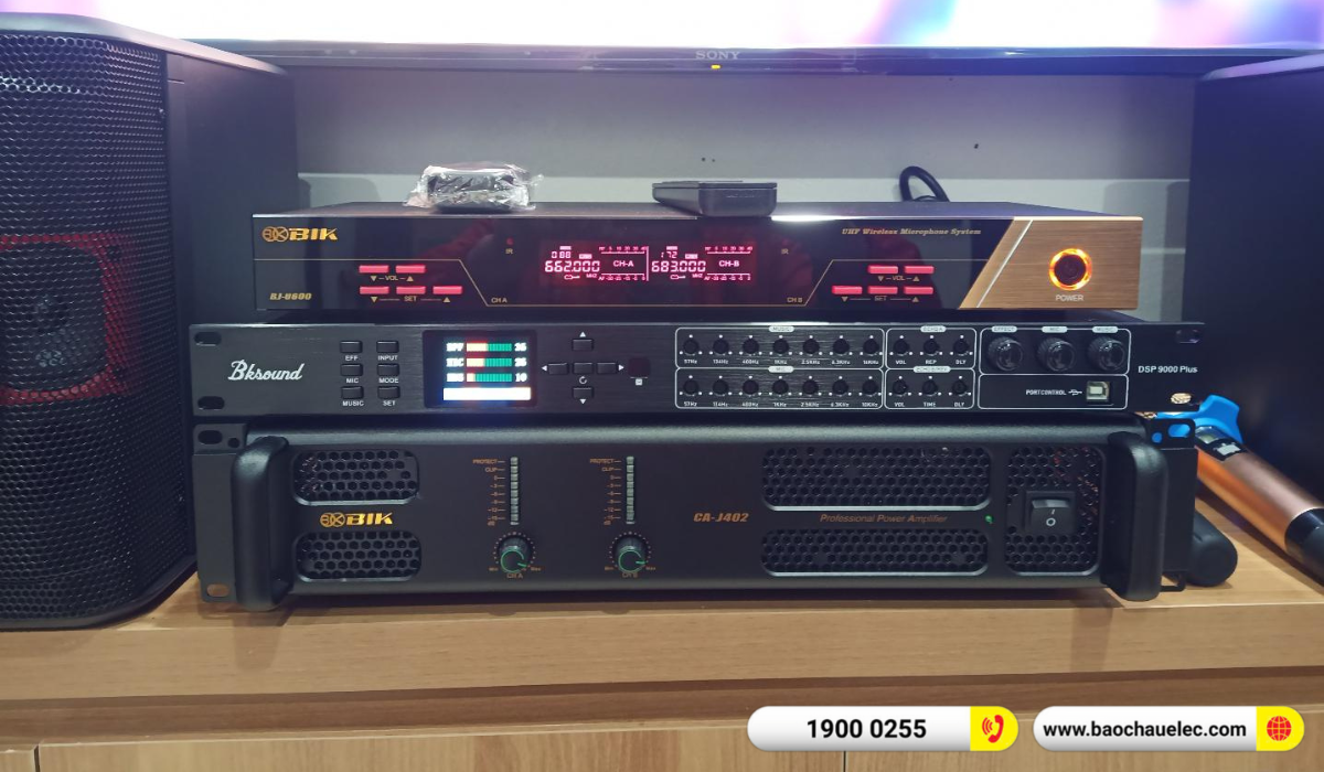 Lắp đặt d&agrave;n karaoke BIK hơn 22tr cho chị Phương tại H&agrave; Nội