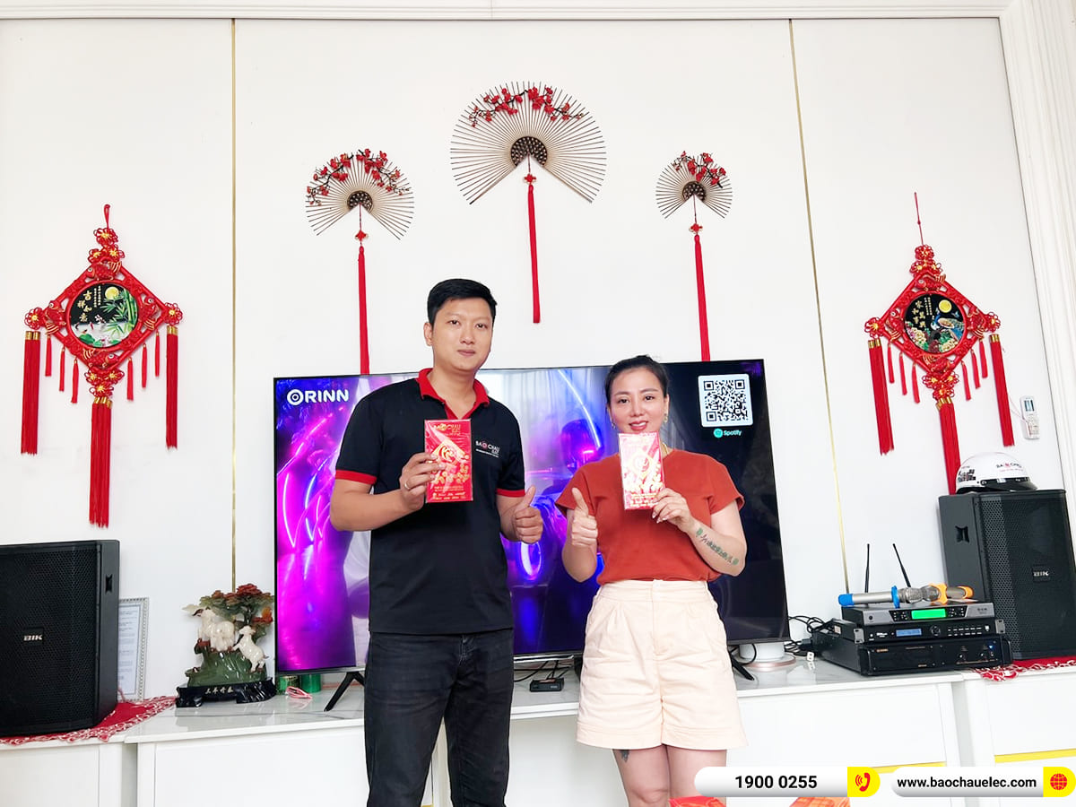 Lắp đặt dàn karaoke BIK gần 33tr cho chị Yến ở Bình Dương