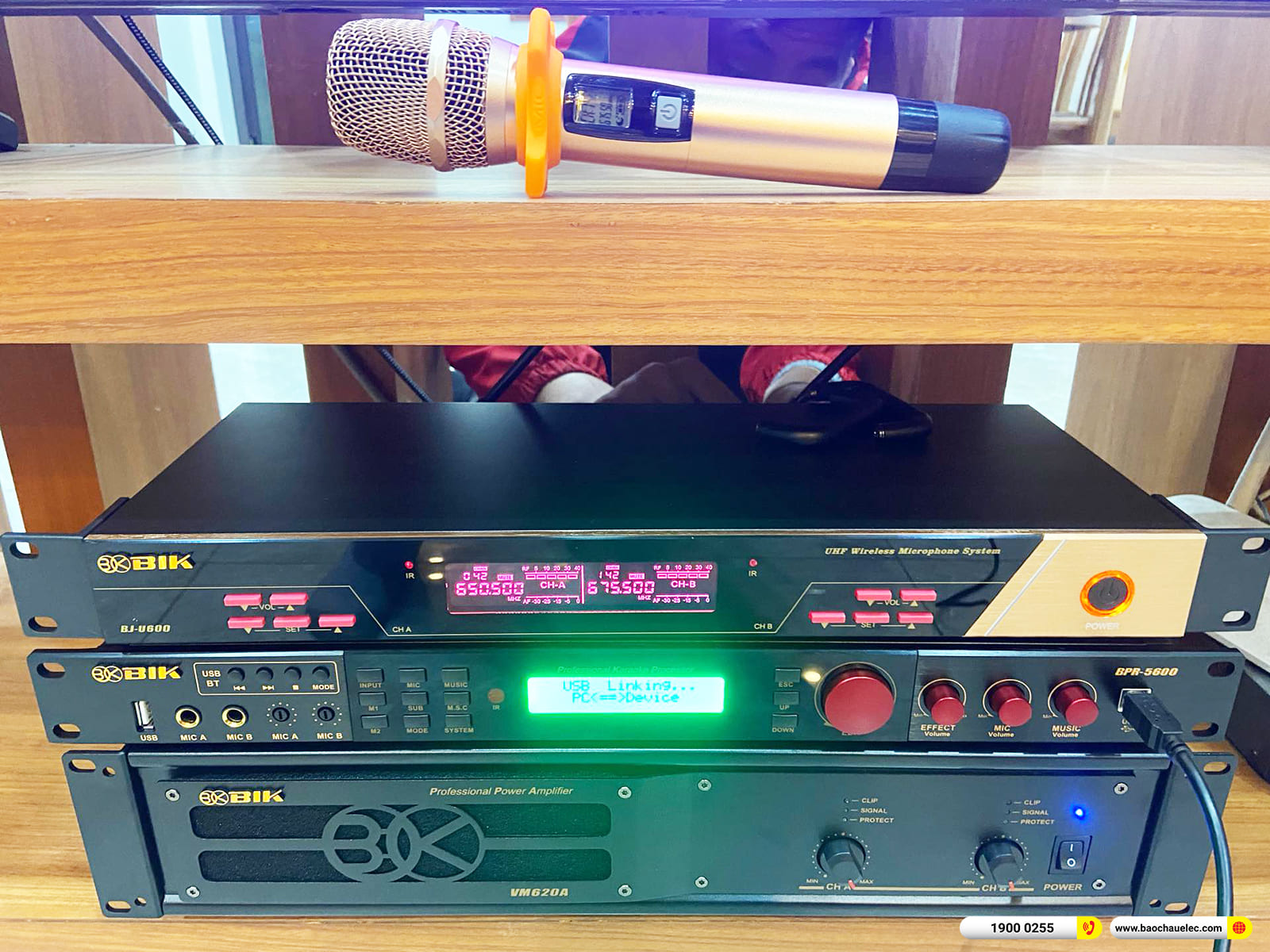 Lắp đặt dàn karaoke BIK cho chú Đồng ở Hải Phòng