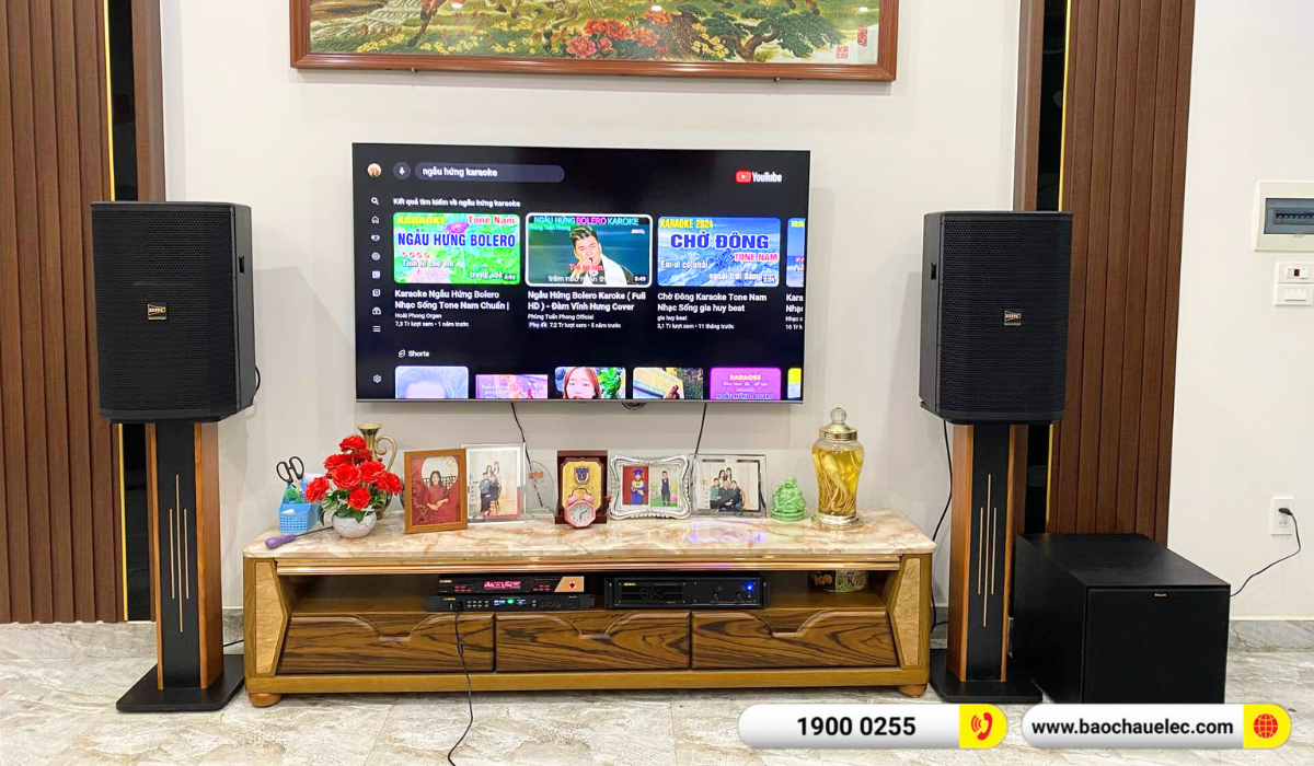 Lắp đặt d&agrave;n karaoke BIK hơn 46tr cho ch&uacute; Mạc tại Hải Ph&ograve;ng
