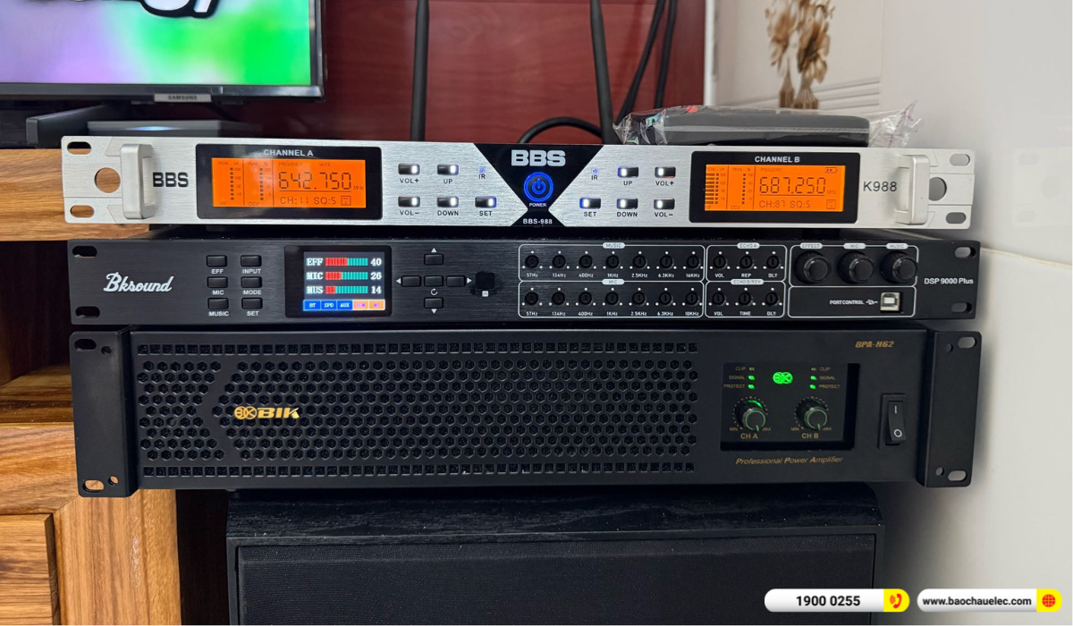 Lắp đặt d&agrave;n karaoke BIK gần 27tr cho chị Ly tại TP HCM