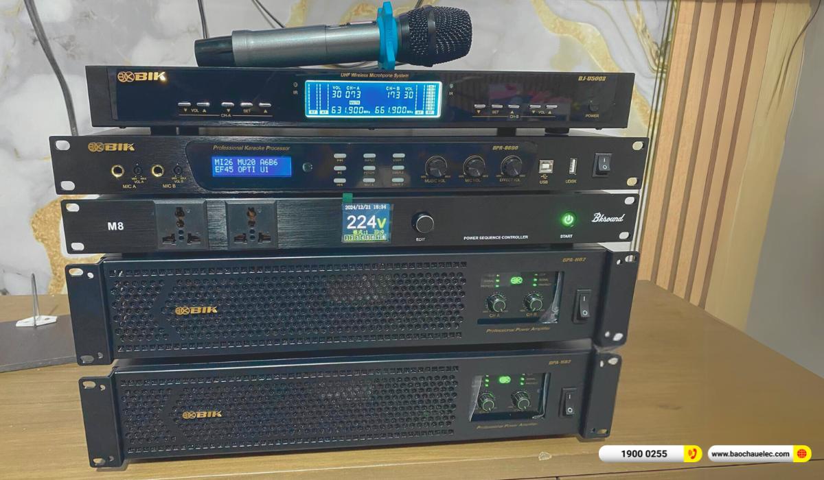 Lắp đặt d&agrave;n karaoke BIK gần 60tr cho anh Th&agrave;nh tại B&igrave;nh Dương