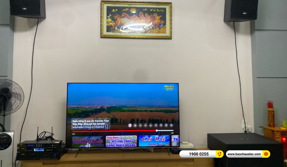 Lắp đặt d&agrave;n karaoke BIK gần 64tr cho anh Ho&agrave;ng tại TP HCM