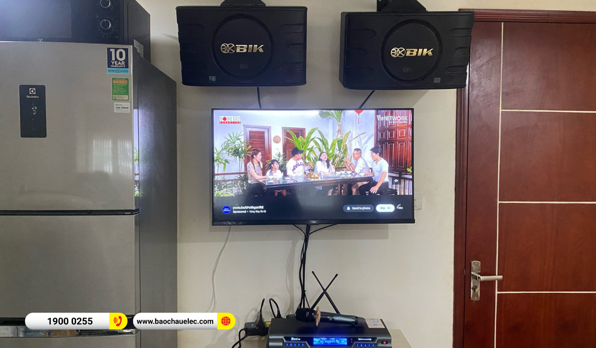 Lắp đặt d&agrave;n karaoke BIK hơn 15tr cho anh Mẫn tại Thủ Đức