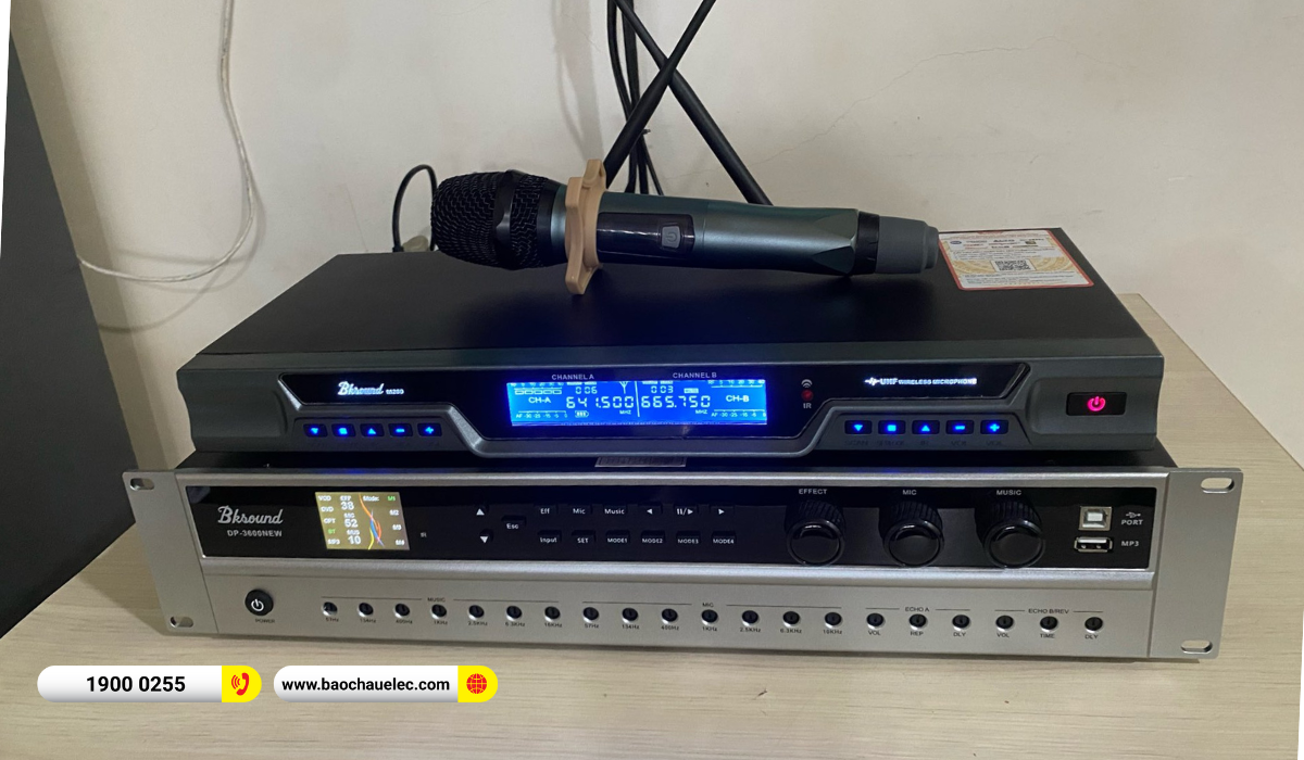 Lắp đặt d&agrave;n karaoke BIK hơn 15tr cho anh Mẫn tại Thủ Đức