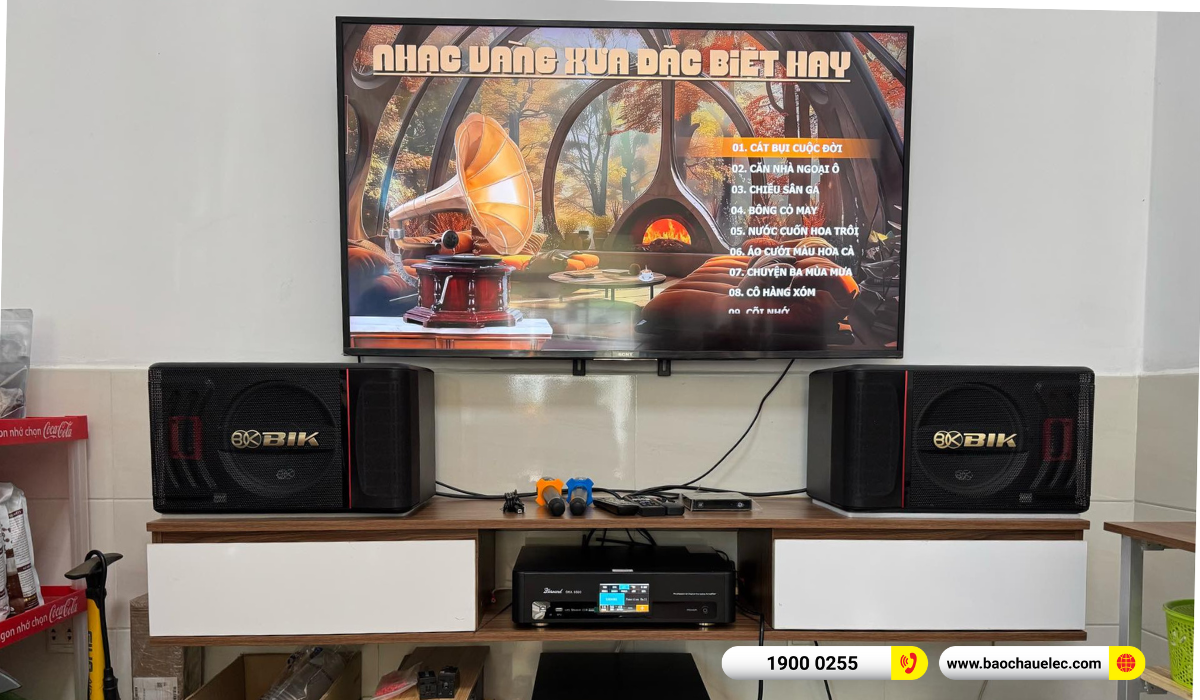 Lắp đặt d&agrave;n karaoke BIK hơn 25tr cho ch&uacute; Ph&uacute; tại TP HCM 