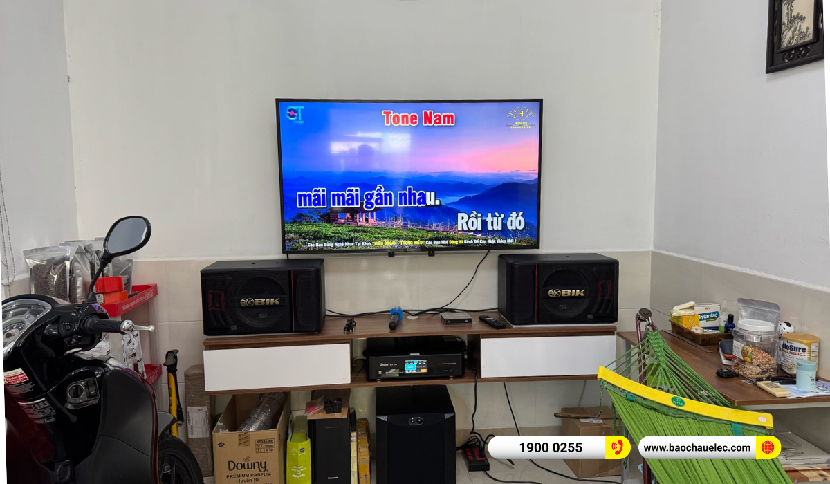 Lắp đặt d&agrave;n karaoke BIK hơn 25tr cho ch&uacute; Ph&uacute; tại TP HCM