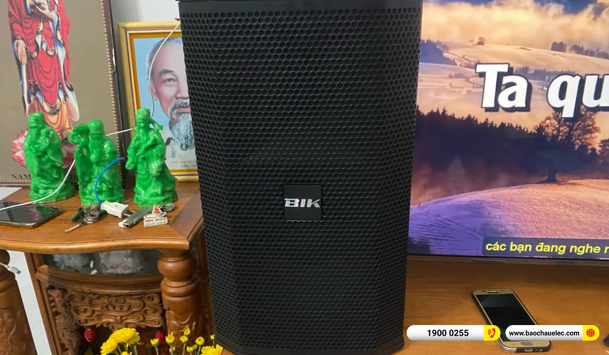 Lắp đặt d&agrave;n karaoke BIK hơn 27tr cho anh Luận tại TP HCM
