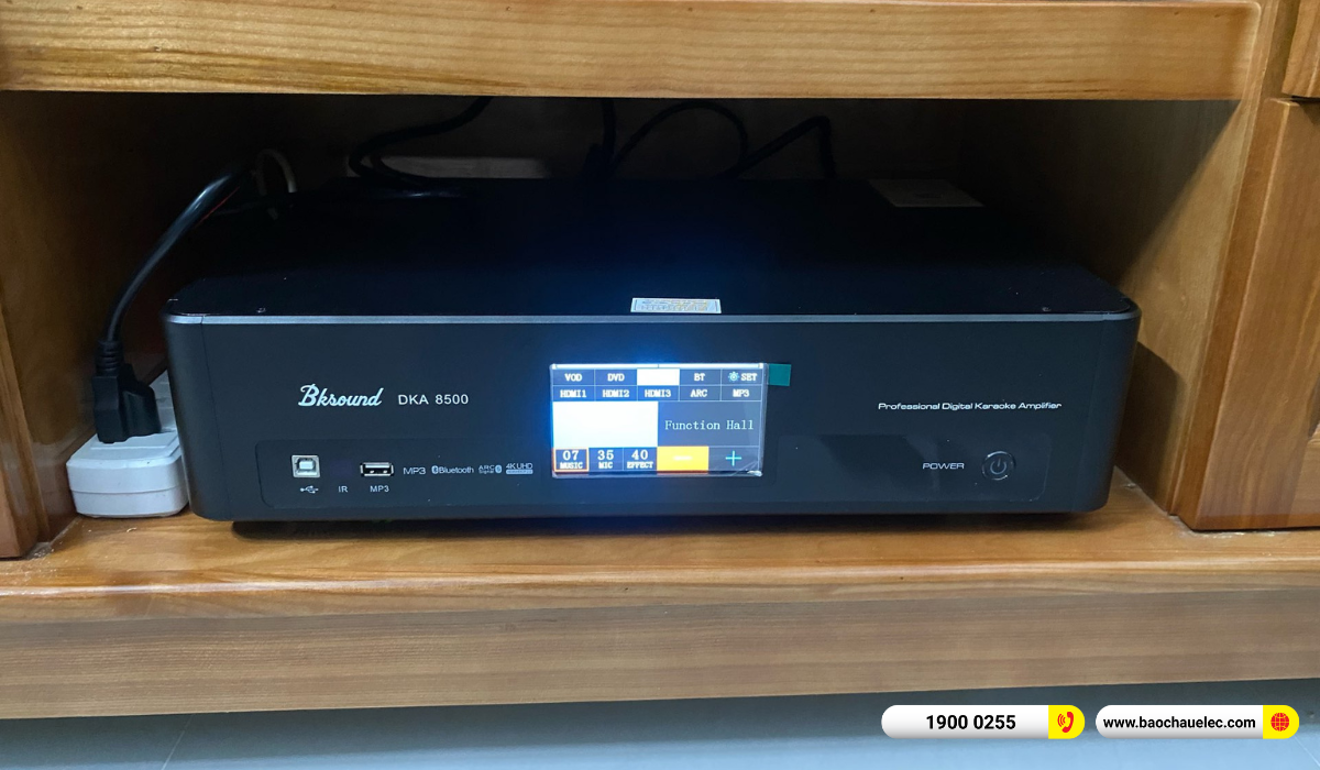 Lắp đặt d&agrave;n karaoke BIK hơn 27tr cho anh Luận tại TP HCM