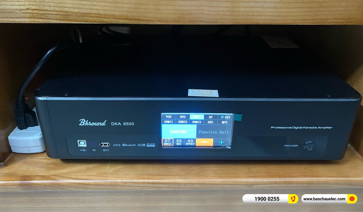 Lắp đặt d&agrave;n karaoke BIK hơn 27tr cho anh Luận tại TP HCM