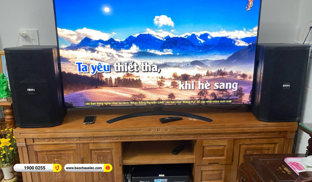 Lắp đặt d&agrave;n karaoke BIK hơn 27tr cho anh Luận tại TP HCM