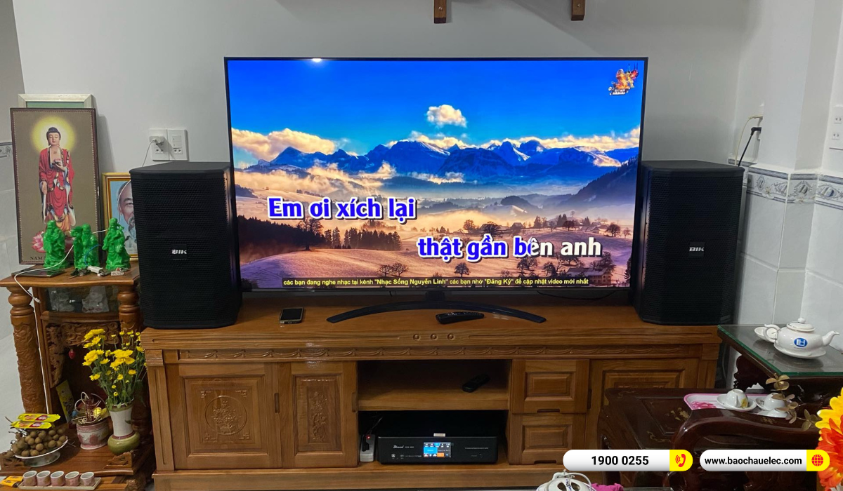 Lắp đặt d&agrave;n karaoke BIK hơn 27tr cho anh Luận tại TP HCM