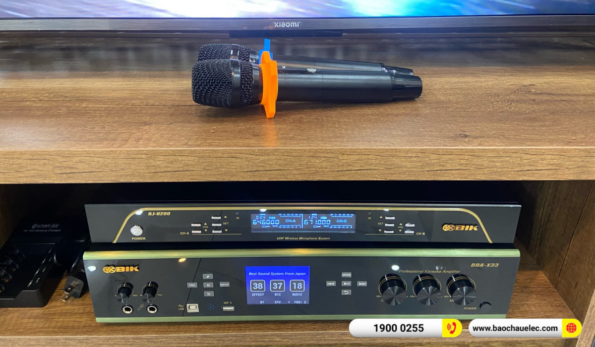 Lắp đặt d&agrave;n karaoke BIK hơn 31tr cho anh Triệu tại Hải Ph&ograve;ng