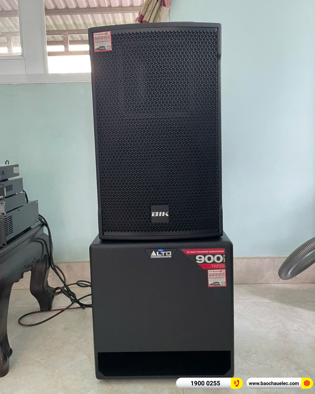 Lắp đặt d&agrave;n karaoke BIK hơn 35tr cho ch&uacute; Thượng tại Long An