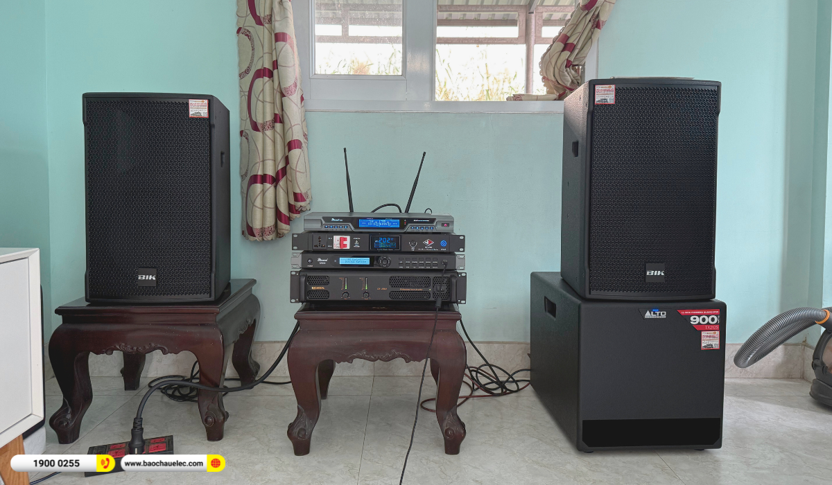 Lắp đặt d&agrave;n karaoke BIK hơn 35tr cho ch&uacute; Thượng tại Long An