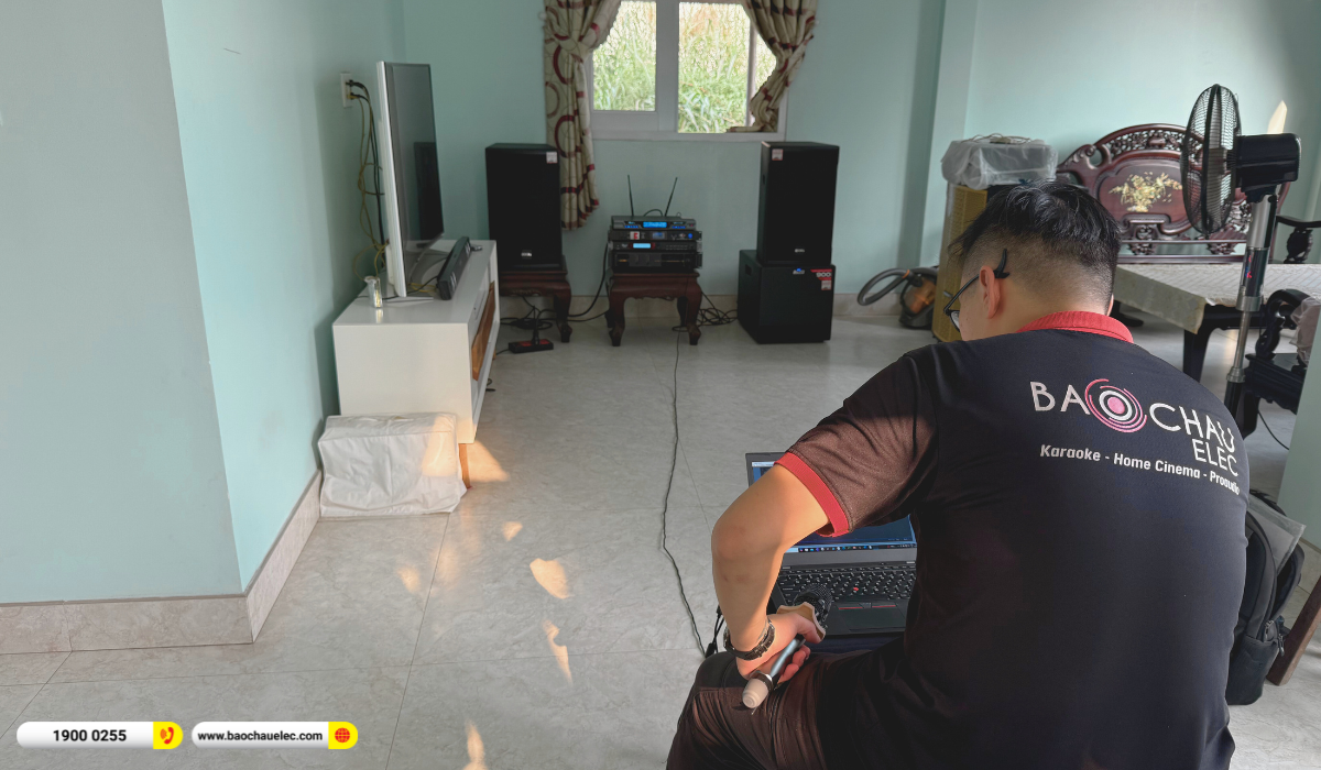 Lắp đặt d&agrave;n karaoke BIK hơn 35tr cho ch&uacute; Thượng tại Long An