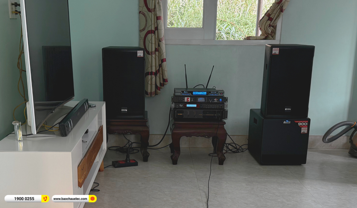 Lắp đặt d&agrave;n karaoke BIK hơn 35tr cho ch&uacute; Thượng tại Long An
