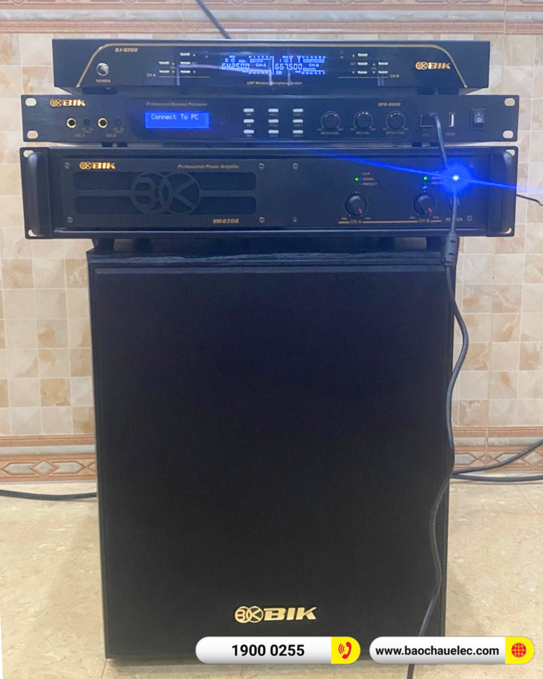 Lắp đặt d&agrave;n karaoke BIK hơn 44tr cho anh Di&ecirc;n tại Hải Ph&ograve;ng