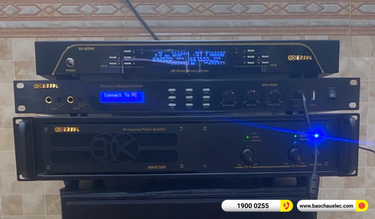 Lắp đặt d&agrave;n karaoke BIK hơn 44tr cho anh Di&ecirc;n tại Hải Ph&ograve;ng