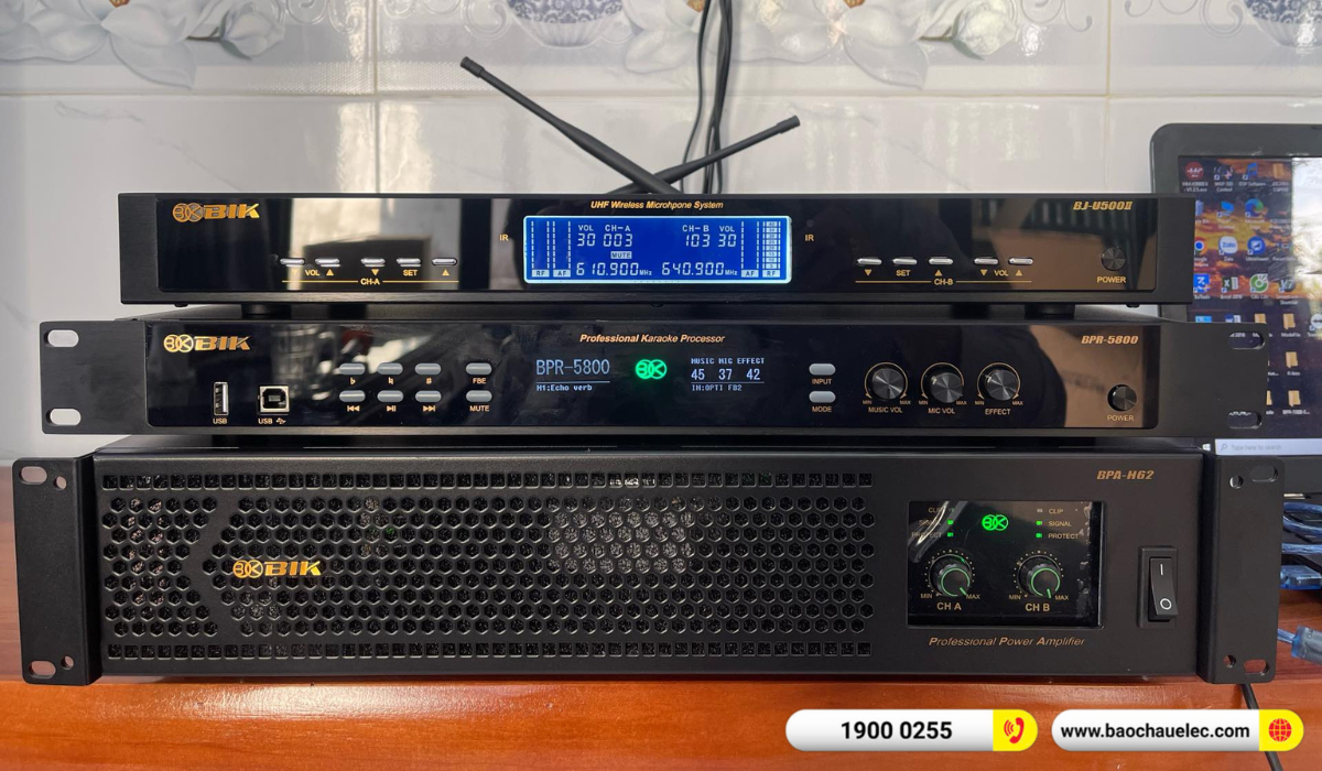 Lắp đặt d&agrave;n karaoke BIK hơn 46tr cho anh Nam tại Cần Thơ