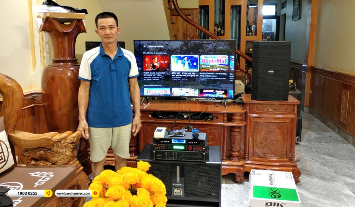 Lắp đặt d&agrave;n karaoke BIK hơn 48tr cho anh Ph&uacute; tại Thanh H&oacute;a