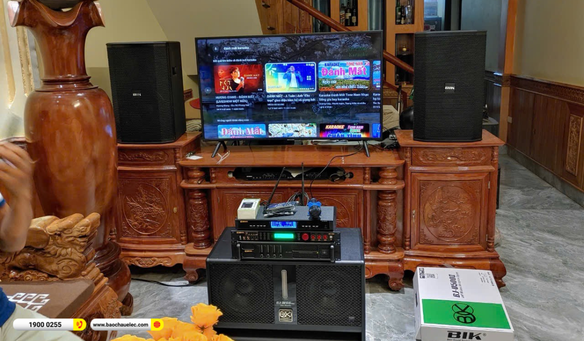 Lắp đặt d&agrave;n karaoke BIK hơn 48tr cho anh Ph&uacute; tại Thanh H&oacute;a