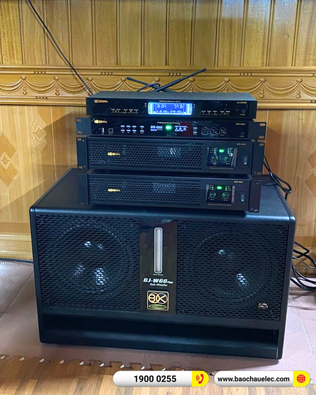 Lắp đặt d&agrave;n karaoke BIK hơn 57tr cho anh Th&aacute;i tại Hải Ph&ograve;ng