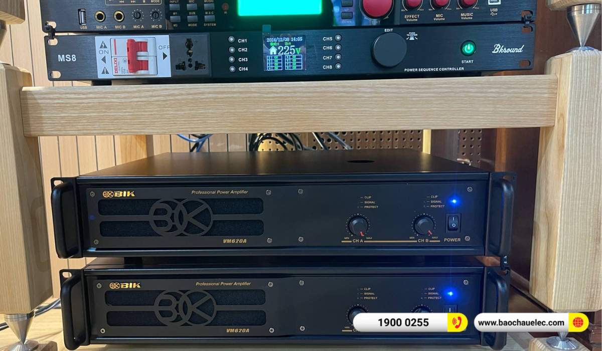 Lắp đặt d&agrave;n karaoke BIK hơn 66tr cho anh Oanh tại H&agrave; Nội