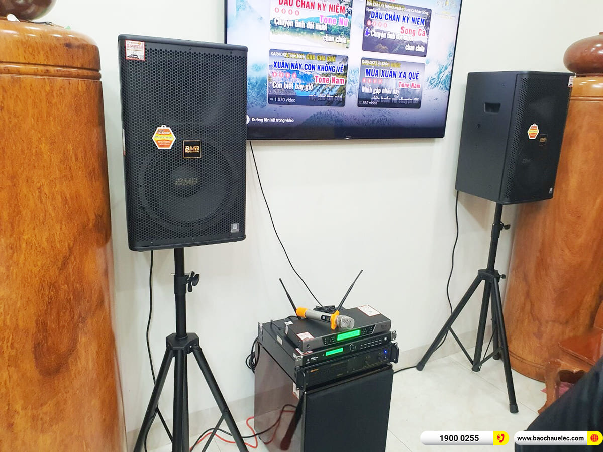 Lắp đặt d&agrave;n karaoke BMB hơn 53tr cho anh Cử ở TPHCM