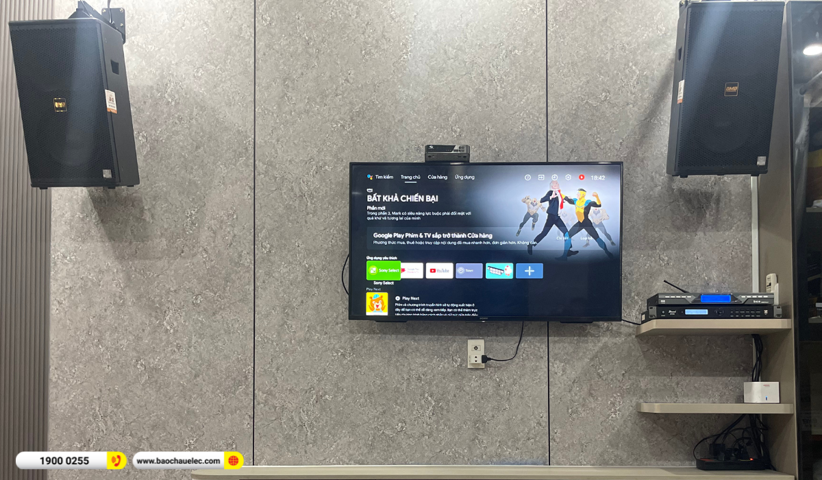Lắp đặt d&agrave;n karaoke BMB hơn 50tr cho anh Hạnh tại TP HCM