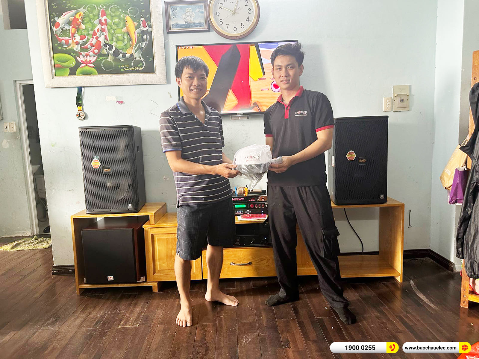 Lắp đặt d&agrave;n karaoke BMB gần 55tr cho anh H&ugrave;ng ở TPHCM
