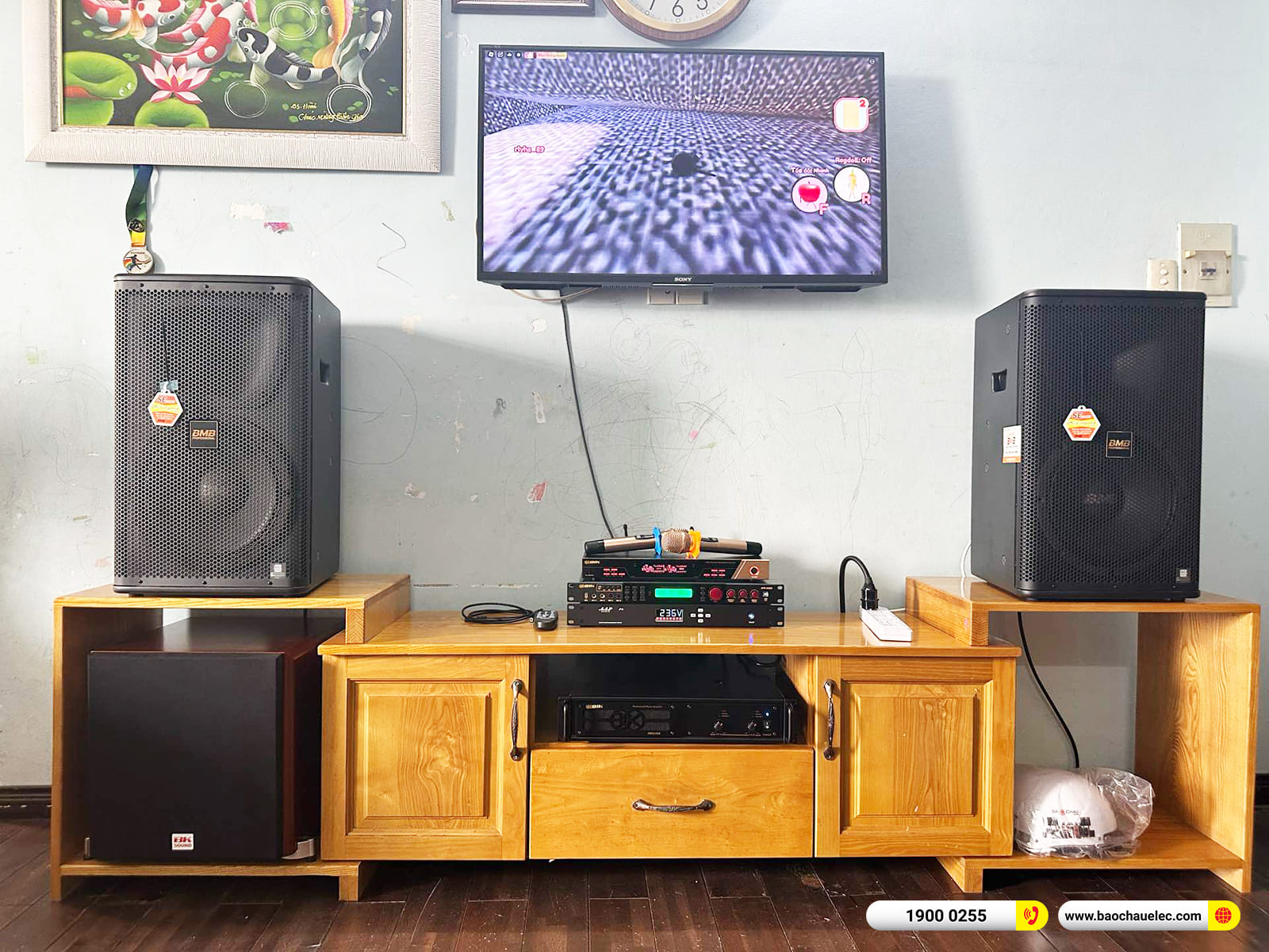 Lắp đặt d&agrave;n karaoke BMB gần 55tr cho anh H&ugrave;ng ở TPHCM