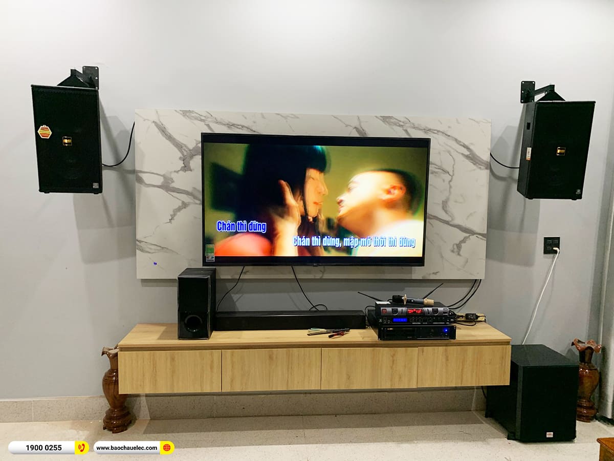 Lắp đặt d&agrave;n karaoke BMB hơn 50tr cho anh Lộc ở Tr&agrave; Vinh