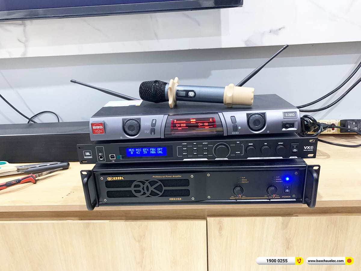 Lắp đặt d&agrave;n karaoke BMB hơn 50tr cho anh Lộc ở Tr&agrave; Vinh