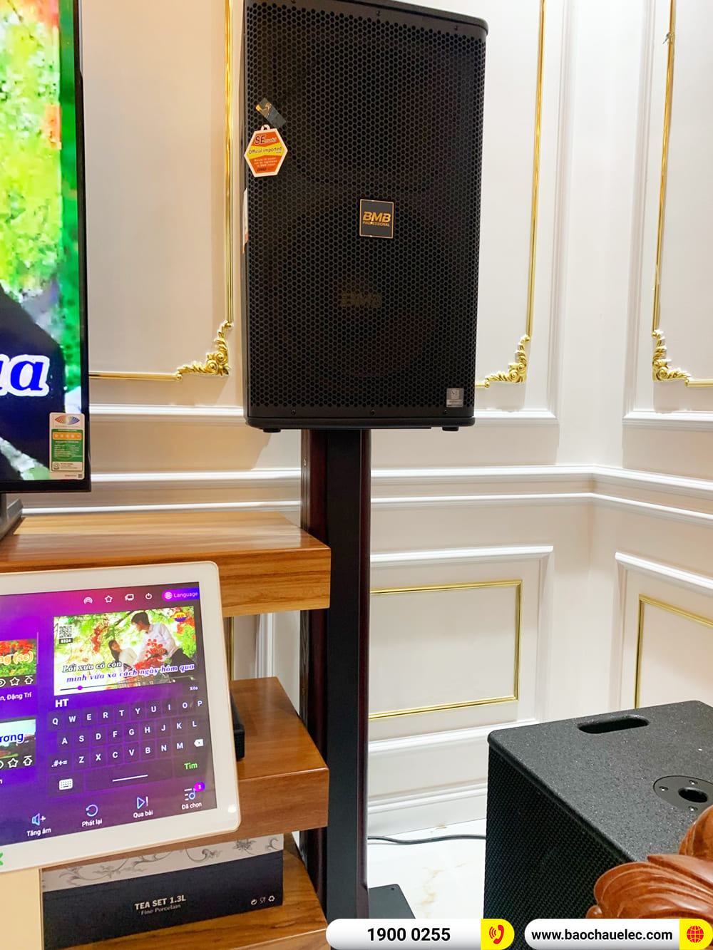Lắp đặt d&agrave;n karaoke BMB gần 126tr cho anh Qu&yacute; ở TPHCM