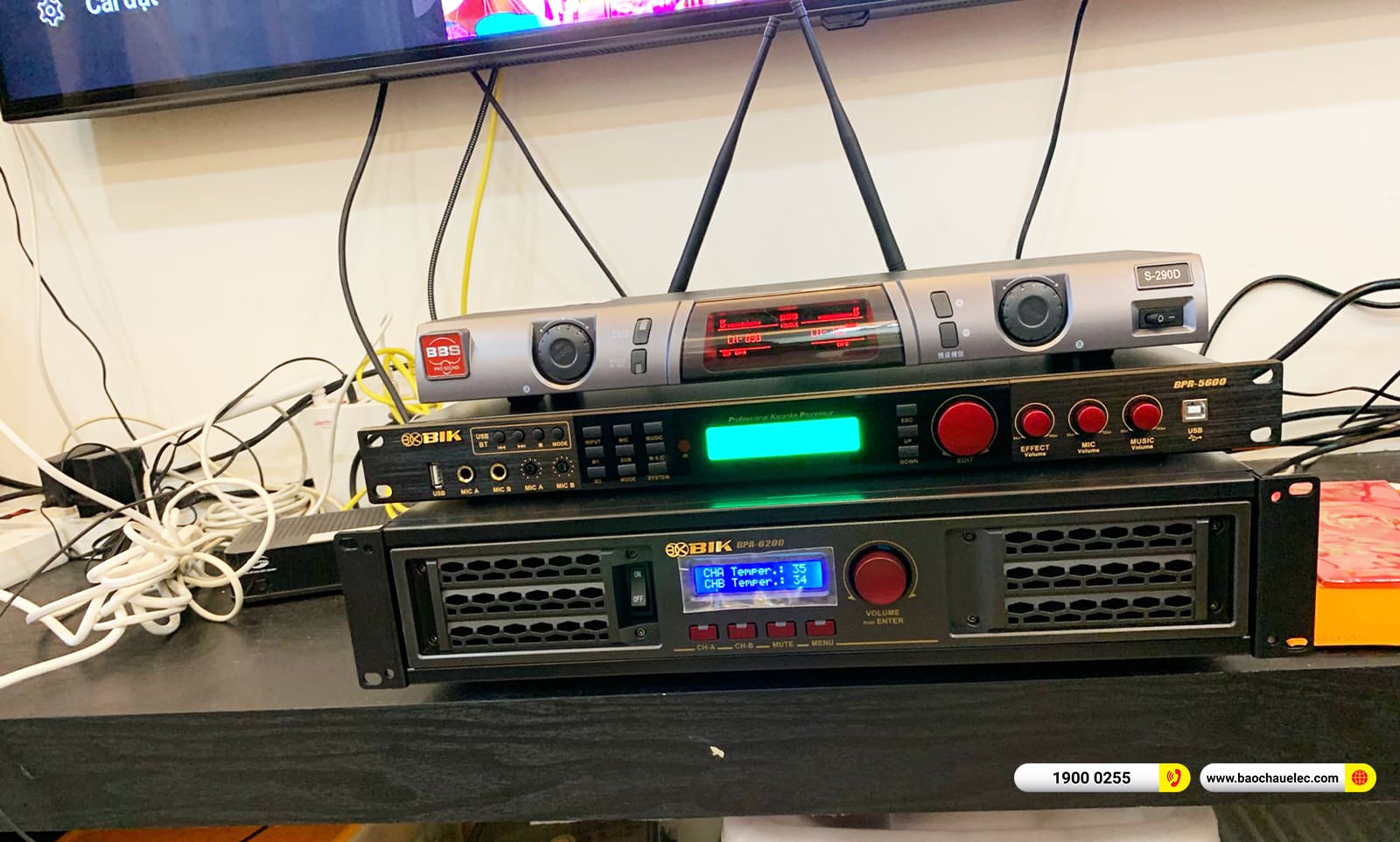  Lắp đặt d&agrave;n karaoke BMB hơn 55tr cho anh Quyền ở TPHCM 