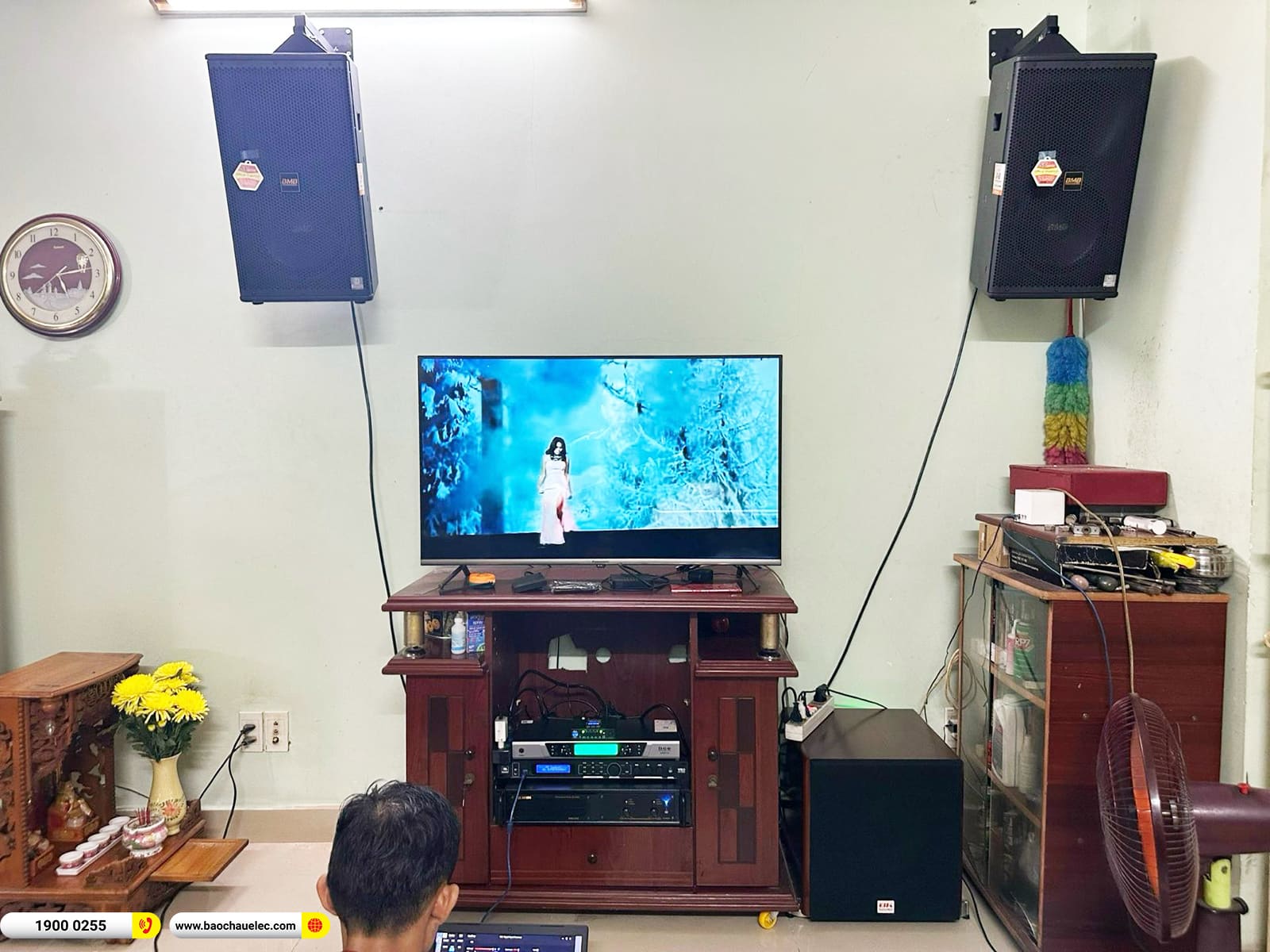 Lắp đặt d&agrave;n karaoke BMB gần 48tr cho anh Thạch ở TPHCM