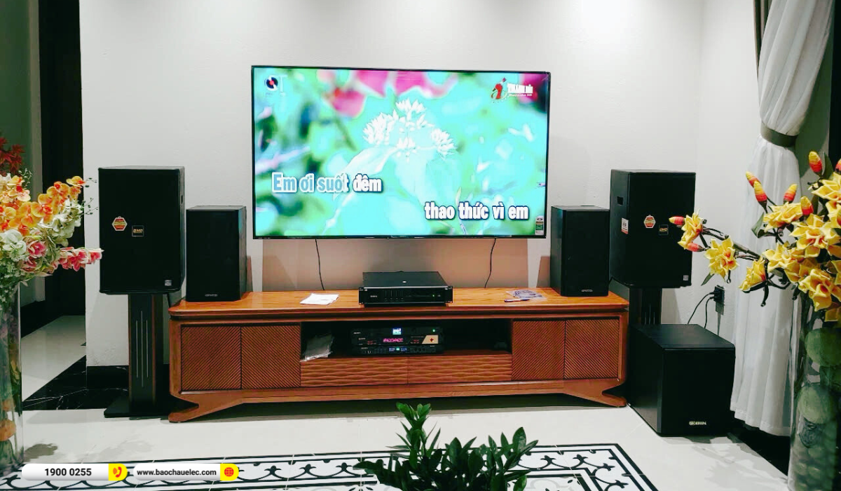 Lắp đặt d&agrave;n karaoke BMB gần 65 triệu cho anh Thường tại Thanh H&oacute;a