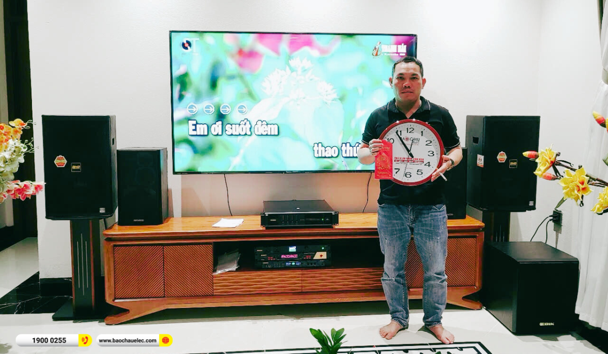 Lắp đặt d&agrave;n karaoke BMB gần 65 triệu cho anh Thường tại Thanh H&oacute;a