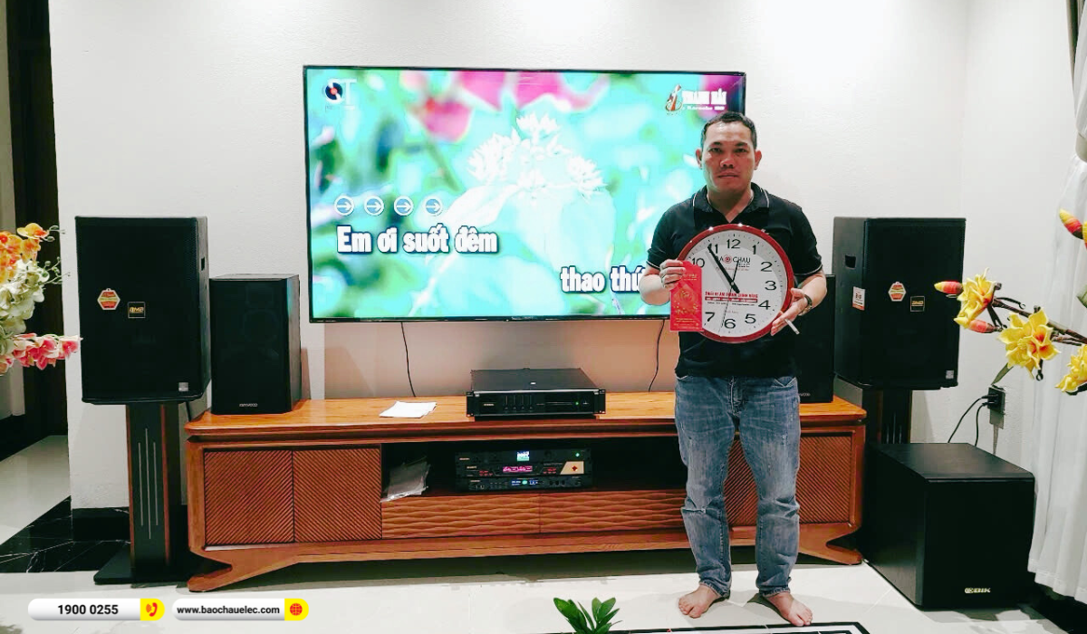 Lắp đặt d&agrave;n karaoke BMB gần 65 triệu cho anh Thường tại Thanh H&oacute;a