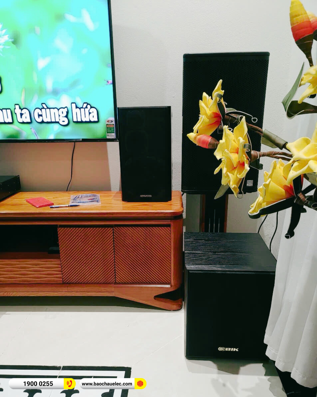 Lắp đặt d&agrave;n karaoke BMB gần 65 triệu cho anh Thường tại Thanh H&oacute;a