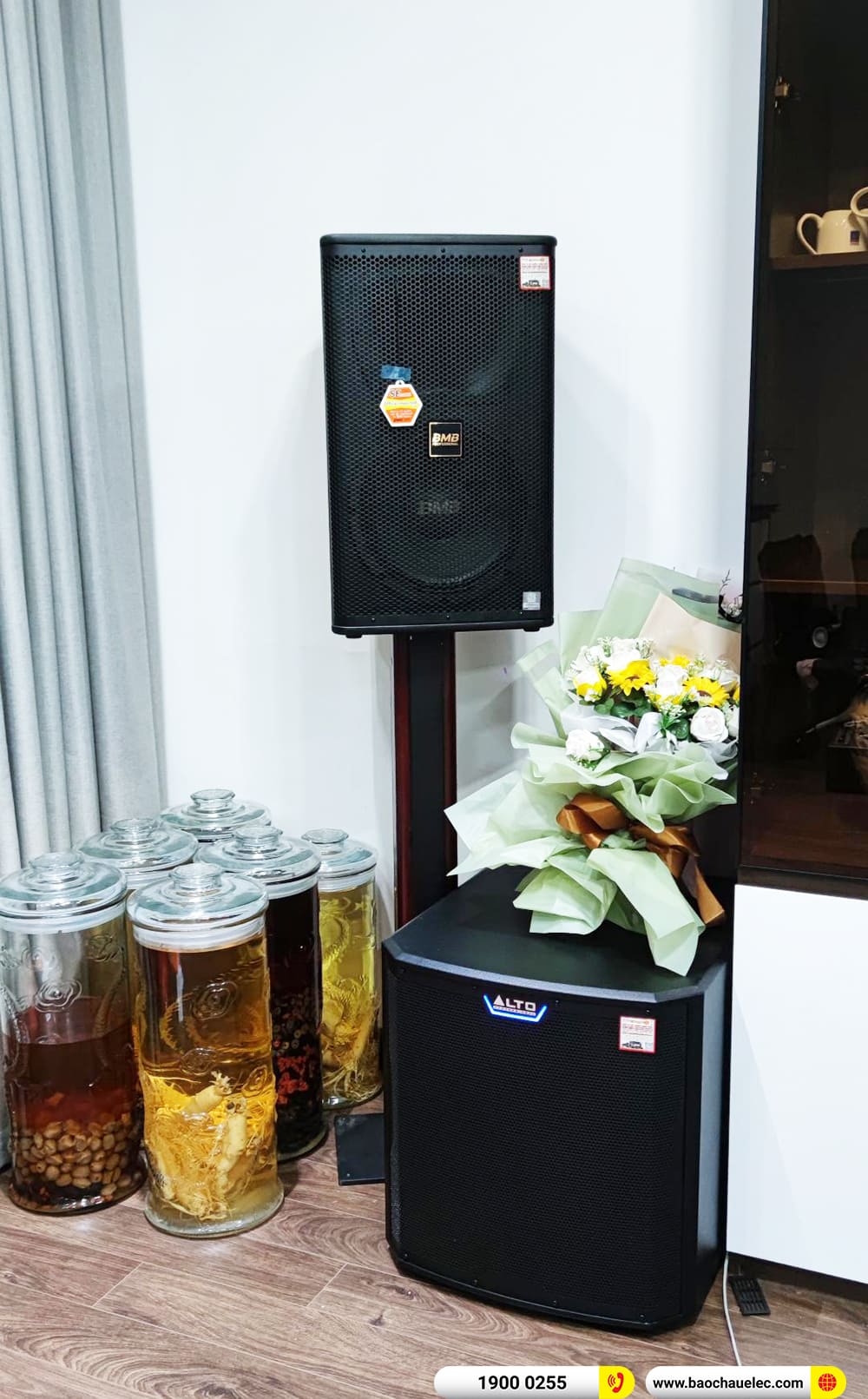 Lắp đặt d&agrave;n karaoke BMB gần 70tr cho chị Thủy ở TPHCM
