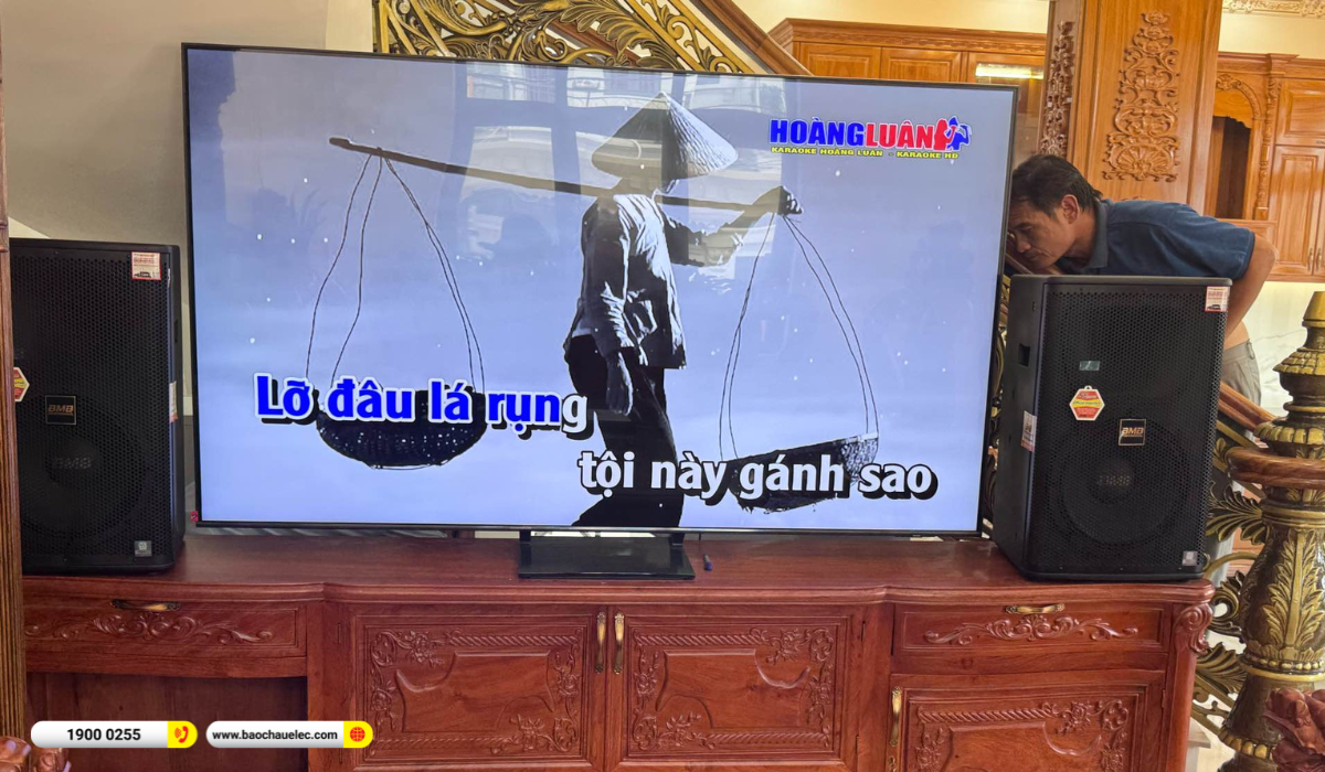 Lắp đặt d&agrave;n karaoke BMB gần 58tr cho anh Hiển tại TP HCM