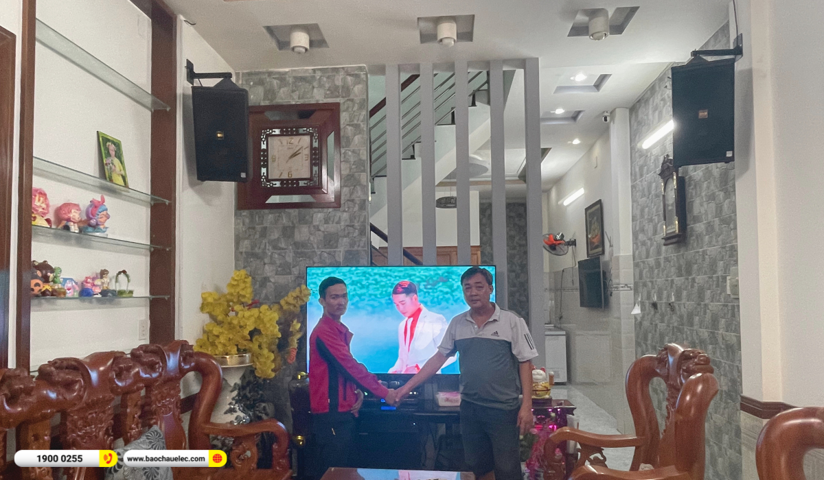 Lắp đặt d&agrave;n karaoke BMB hơn 40tr cho anh Lựu tại TP HCM