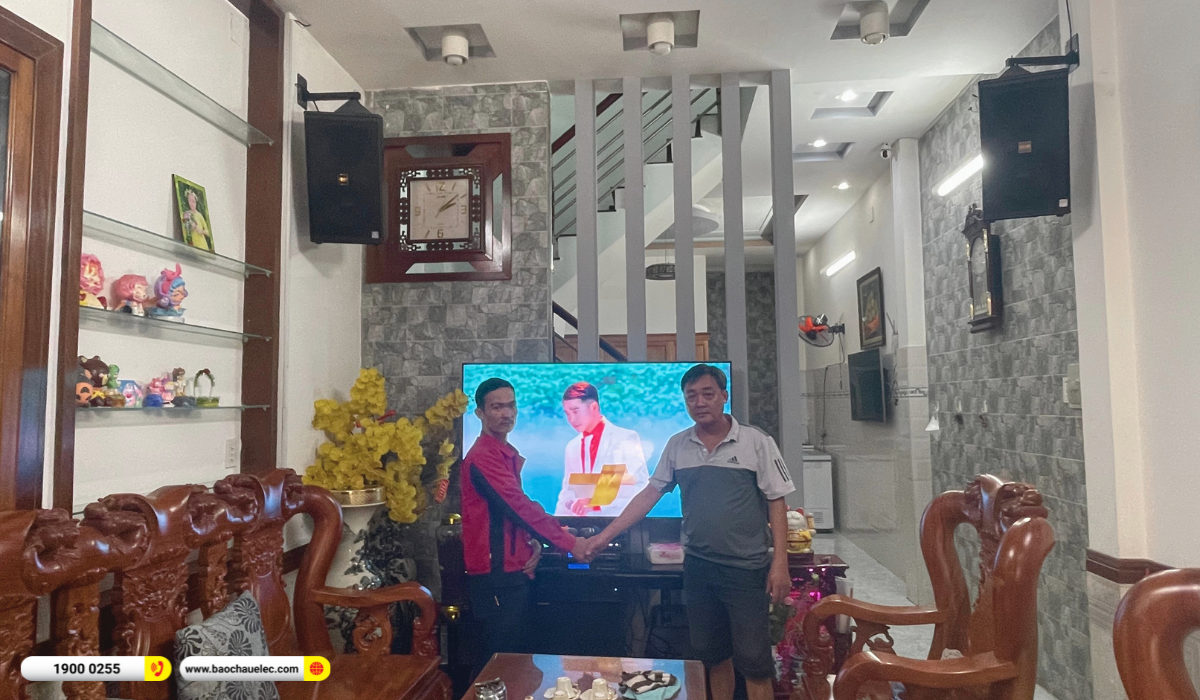 Lắp đặt d&agrave;n karaoke BMB hơn 40tr cho anh Lựu tại TP HCM