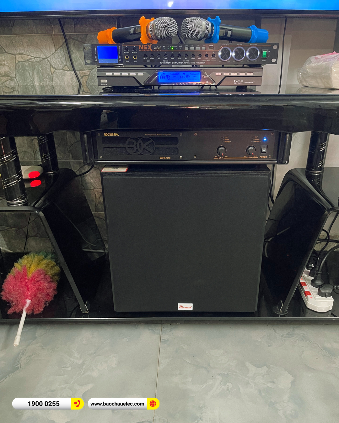 Lắp đặt d&agrave;n karaoke BMB hơn 40tr cho anh Lựu tại TP HCM