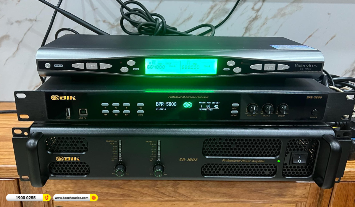 Lắp đặt d&agrave;n karaoke BMB hơn 46tr cho anh Ho&agrave;i tại TP HCM