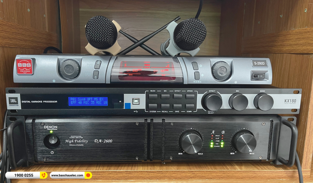 Lắp đặt d&agrave;n karaoke dBTechnologies cho anh Điền tại C&agrave; Mau