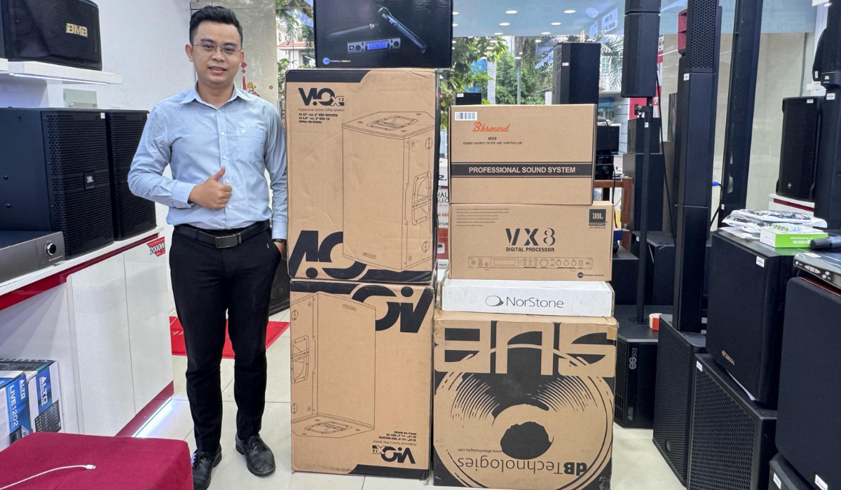 Lắp đặt dàn karaoke dBTechnologies cho anh Đức tại Long An